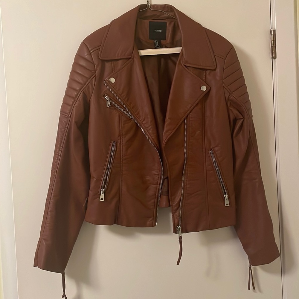 Forever21 Brown Leather Jacket
